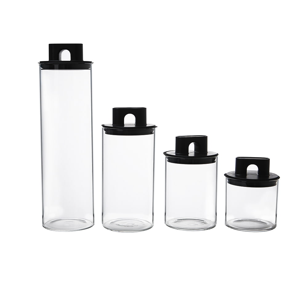 Vakuum-Vorratsglas aus Borosilikatglas (mit Luftabsauger)