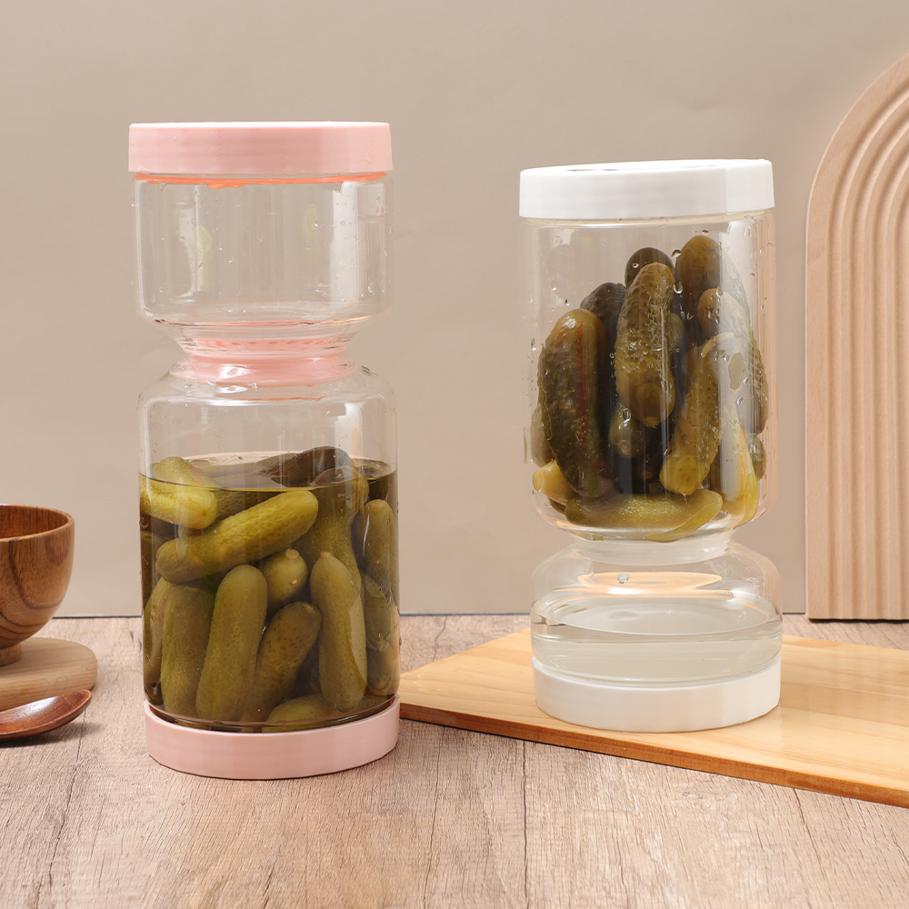 Einmachglas mit zwei Deckeln