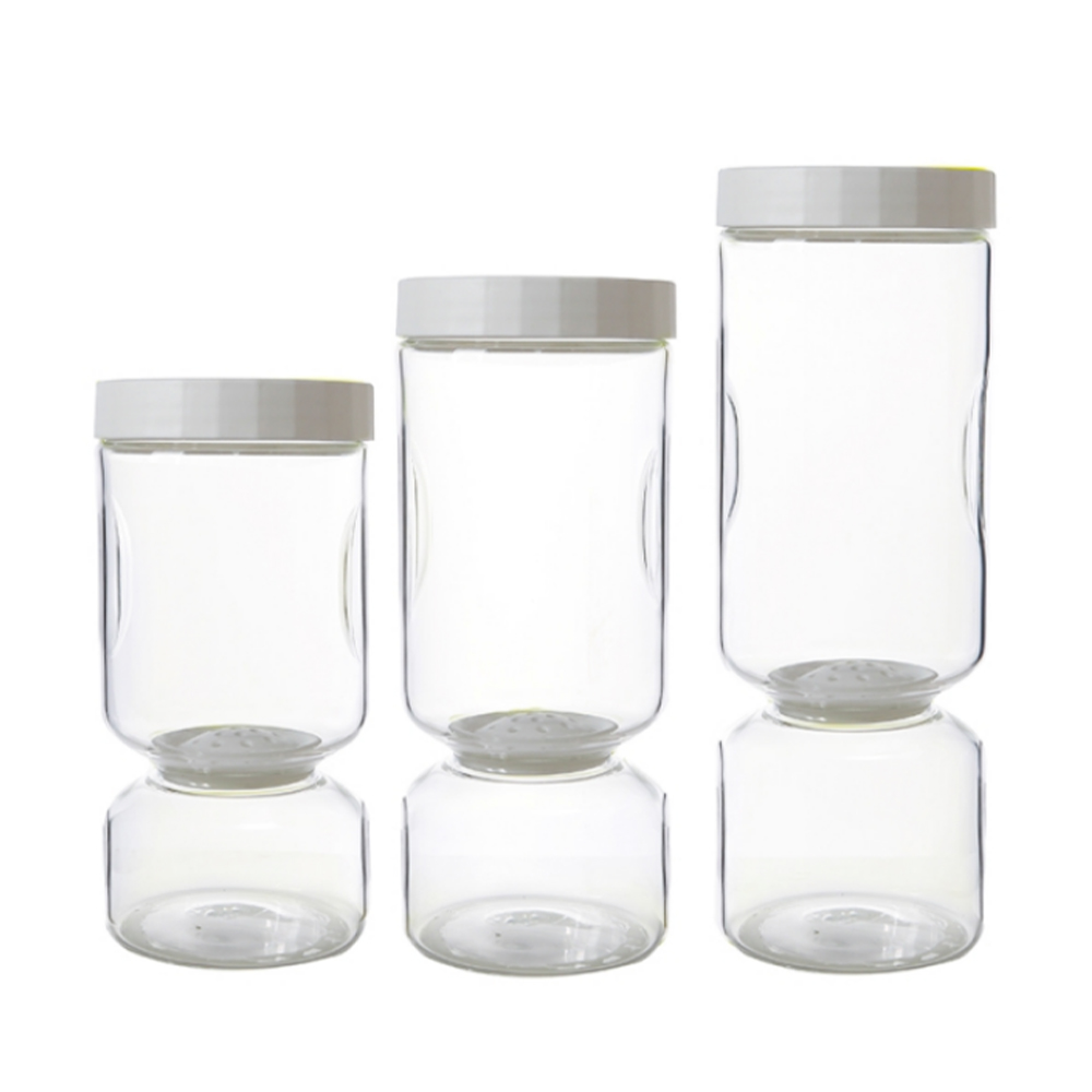 Einmachglas mit Rillengriffen