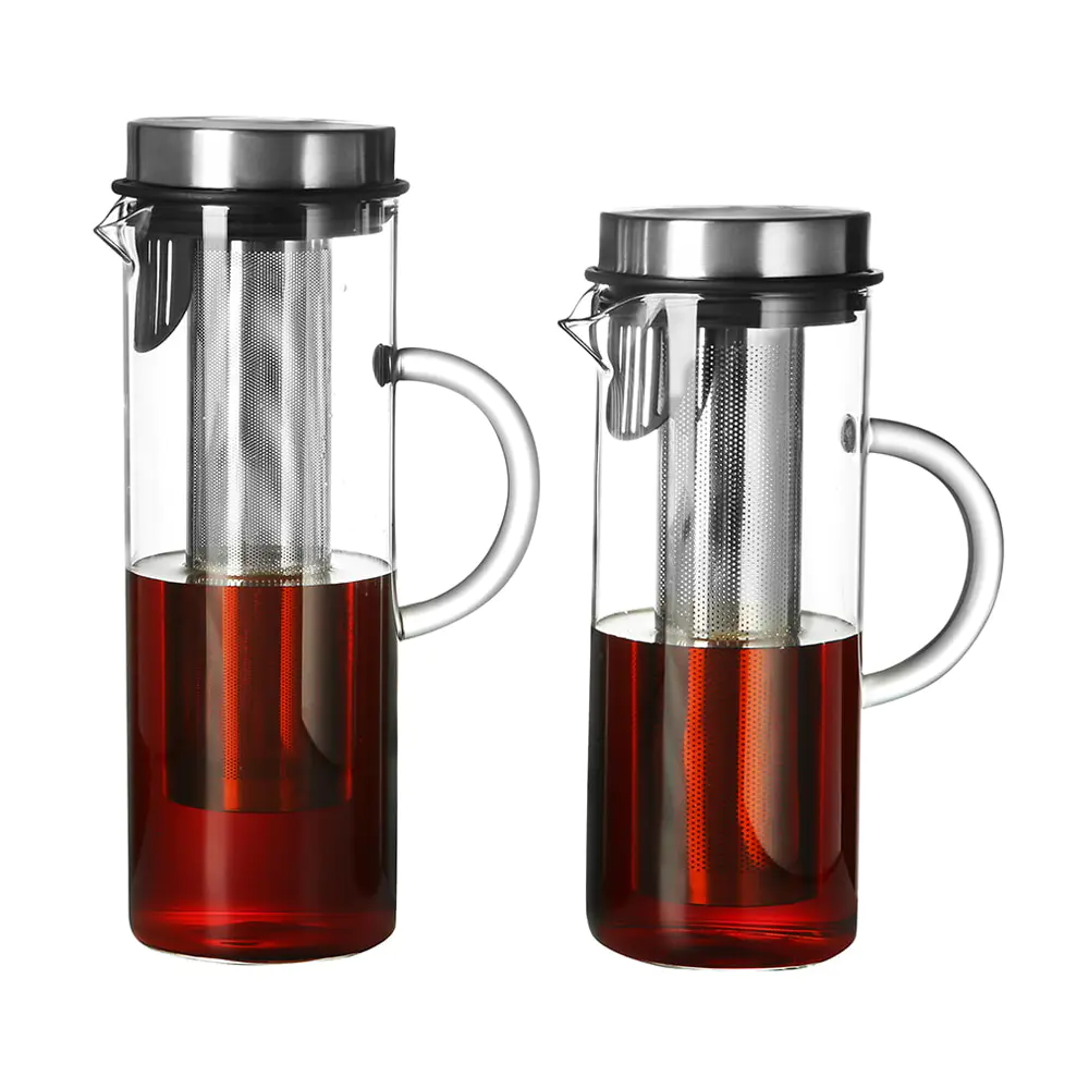 Kaltbrühkaffeemaschine aus Borosilikatglas mit Edelstahlfilter