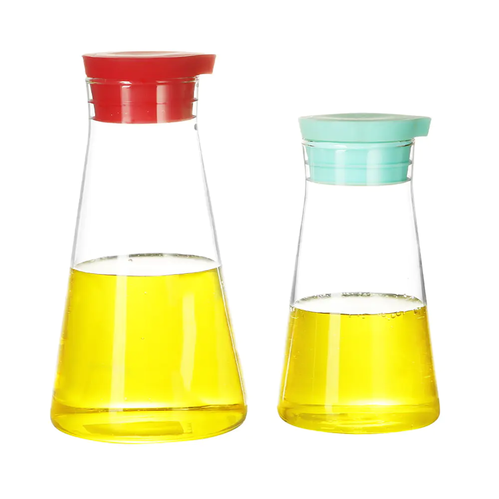 Klare Gewürzflasche aus Borosilikatglas mit Schraubdeckel